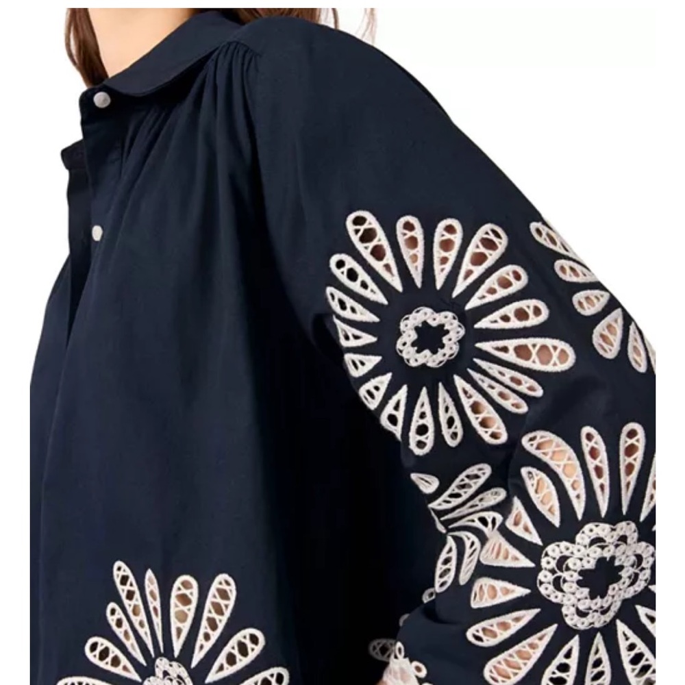 Maje
Crochet Detail Cropped Shirt - Picture 3 of 15
